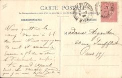 VINTAGE POSTCARD Militaria Camp of Trawl-nets the park of 155 short