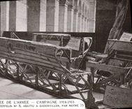 VINTAGE POSTCARD Militaria Paris Musee of the Debris army of the zeppelin n°8 cut down has Badonviller by our 75