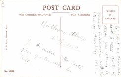 VINTAGE POSTCARD Rare Fantasy Illustrator old Sasyins Scotch tape