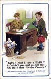 VINTAGE POSTCARD Fantasy Illustrator Man Militaria Donald Mc Gill