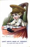 VINTAGE POSTCARD Fantasy Illustrator Child Soldier Militaria Fred Spurgin