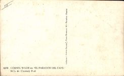 CPM Cinema Cornel Wilde en El parador del Camino