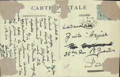 VINTAGE POSTCARD Servoz View and Solid mass of Mont Blanc