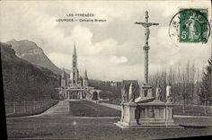 POSTAL Caivaire bretón pesado de la VENDIMIA