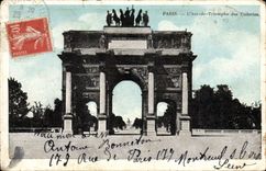 CPA Paris L'Arc de Triomphe des Tuileries