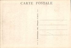 VINTAGE POSTCARD Auvergne Clermont Ferrand the petrifying Fountain Personnages petrify