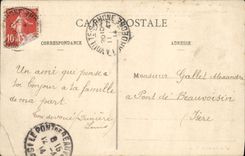 VINTAGE POSTCARD Voulte on the Rhone Low-relief coming from the vault of the Princes