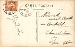 VINTAGE POSTCARD Laon the Leaning Tower Tower of enclosure of 13th