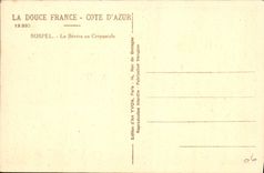 VINTAGE POSTCARD Sospel Bevera in the twilight