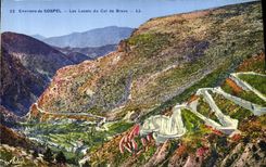 VINTAGE POSTCARD Sospel Laces of the Collar of Braus