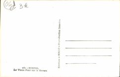 VINTAGE POSTCARD Sospel the Old Bridge On Bevera