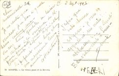 VINTAGE POSTCARD Sospel the Old Bridge and Bevera