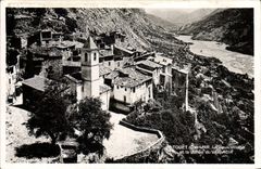 VINTAGE POSTCARD Sospel the Old village and the valley of the VAr