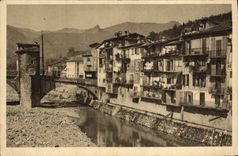 CPA Sospel Vieilles maisons sur la Bevera