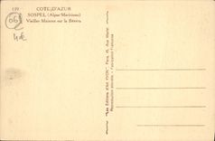 CPA Sospel Vieilles maisons sur la Bevera