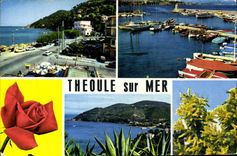 CPM Theoule Sur Mer Vue Sur la Plage et la pointe de l'aiguille Le port Vue generale