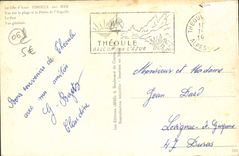 MODERN CARD Theoule On Sea Seen On the Beach and the point of the needle the port View