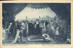 CPA Carthage Musee Lavigerie Salle de la croisade La mort de St Louis 