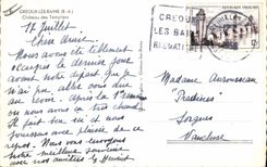 MODERN CARD Creoux Castle of the templiers