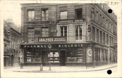 VINTAGE POSTCARD Pharmacy Biology Laboratories Danjou Caen