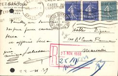 Laboratorios de biología de la farmacia de la POSTAL de la VENDIMIA Danjou Caen