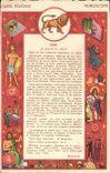 VINTAGE POSTCARD Horoscope Lion