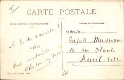 VINTAGE POSTCARD Reason for the Pasteur monument