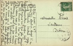 VINTAGE POSTCARD Pares Pasteur top of the monument