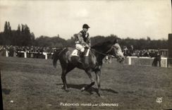 CPA Cheval Equitation Hippisme Flechois monte par Jennings