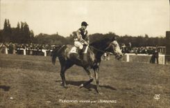 CPA Cheval Equitation Hippisme Flechois monte par Jennings