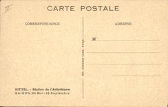 Equitación Hippisme Vittel del caballo de la POSTAL de la VENDIMIA un hipódromo