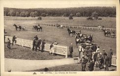 VINTAGE POSTCARD Horse Horsemanship Hippisme Vittel the racecourse