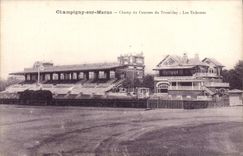 CPA Cheval Equitation Hippisme Champigny sur Marne Champ de courses du Tremblay Les tribunes 