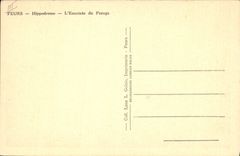 CPA Cheval Equitation Hippisme Feurs Hippodrome L'enceinte du pesage 