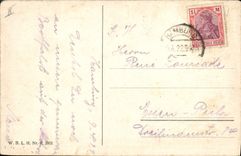 VINTAGE POSTCARD Boat Hamburg Steamer