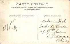 VINTAGE POSTCARD Boat country of Caux Fecamp outgoing Neuvier Ground with the trailer