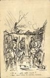 CPA Illustrateur Poulbot Soldats Militaria