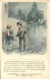 CPA Illustrateur Poulbot Les Miserables Victor Hugo Gavroche Elephant 