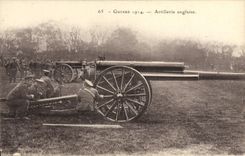 CPA Militaria Artillerie anglaise 