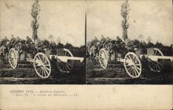 VINTAGE POSTCARD Militaria Artillery Our 75 the terror of German