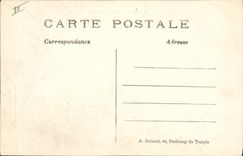 VINTAGE POSTCARD Militaria Battery of French artillery of 75 in action on the face around Arras