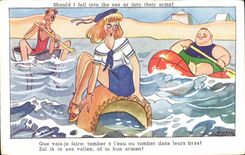 CPA Fantaisie Illustrateur Femme 