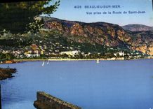 VINTAGE POSTCARD Beaulieu On Sea Seen from of the Road of Jean Saint