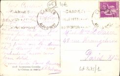 MODERN CARD the average cornice the castle of Madrid