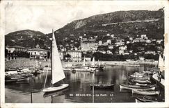 CPA Beaulieu Le Port Bateaux