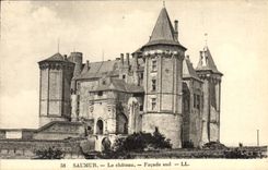 VINTAGE POSTCARD Saumur the Castle Southern Frontage