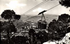 MODERN CARD Toulon View and the Teleferic