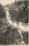 VINTAGE POSTCARD Surroundings of Cauterets Cascades of the Bridge of Spain