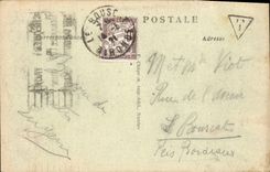 VINTAGE POSTCARD Nantes the door Saint Pierre Turret of 15th
