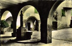 MODERN CARD Sospel the Old Fountain Places St Nicolas